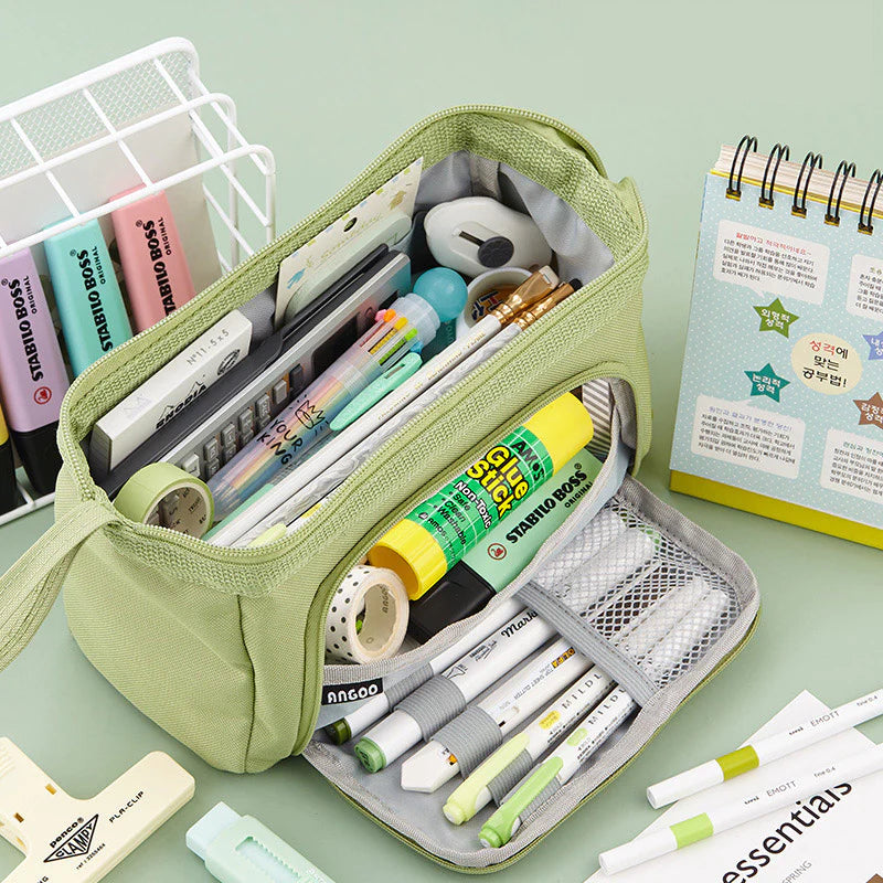 Pack a World of Creativity: The Extra Large Capacity High Storage Pencil Pouch by Name Stamp