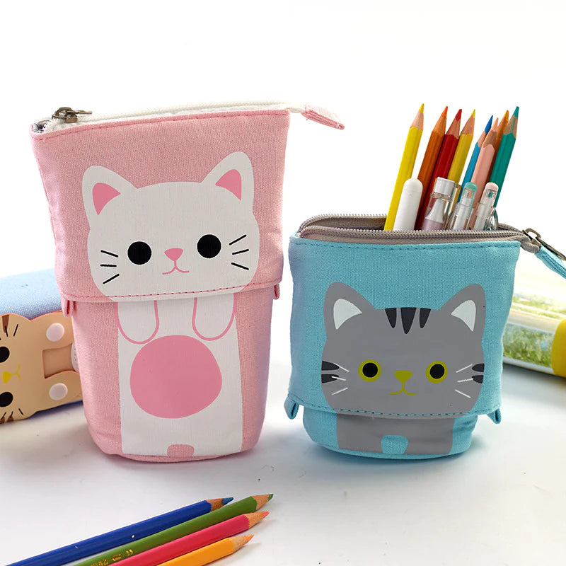 Standing Cat Pencil Pouch: A Feline Friend for Your Stationery